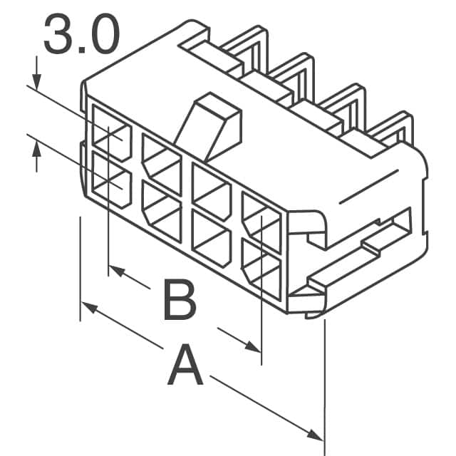 430451209 Molex  Embases à broches mâles
